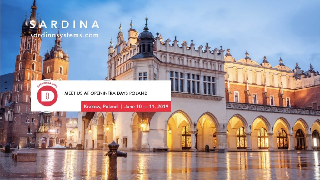 SARDINA SYSTEMS IS ATTENDING OPENINFRA DAYS, POLAND 2019