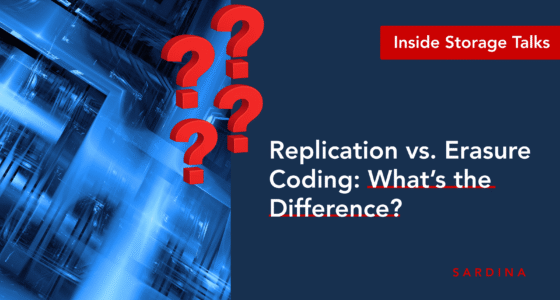about storage with erasure code vs. replication