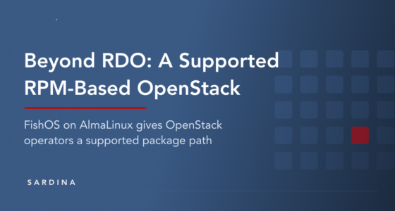 Beyond RDO - A supported RPM-based OpenStack